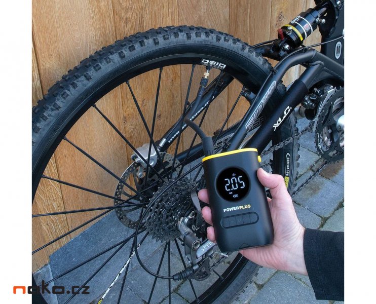 POWERPLUS POWX1710 aku kompresor 10bar 8V LiIon 2Ah Obrázek