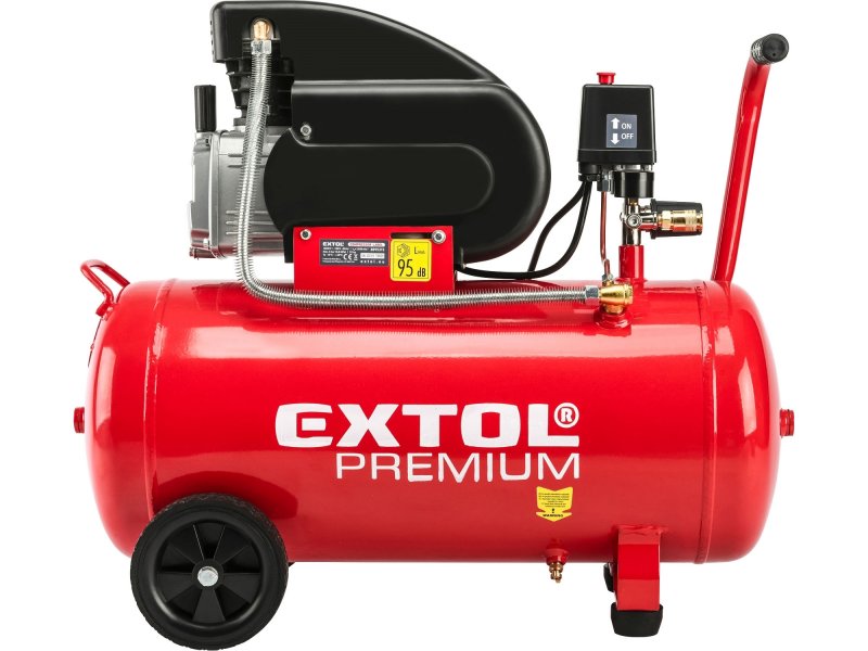 EXTOL PREMIUM 8895315 kompresor olejový, 1800W, 50 l Obrázek