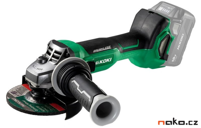 HiKOKI G1813DAW4Z aku úhlová bruska bezuhlíková 125mm 18V bez aku