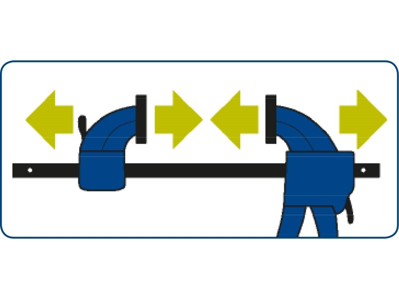 EXTOL CRAFT 715523 svěrka rychloupínací, 300mm, 165-450mm Obrázek
