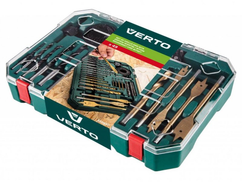 VERTO 66H650 sada vrtáků a bitů 49 dílů Obrázek