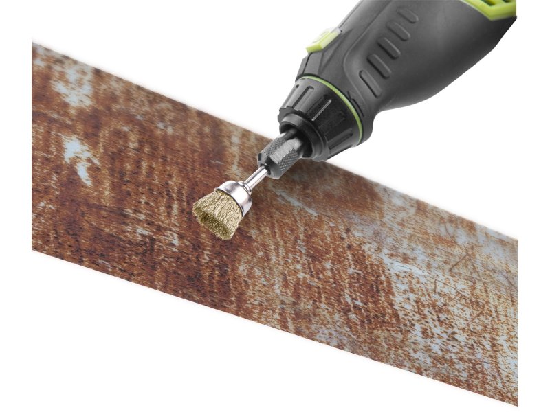 EXTOL CRAFT 903761 sada pomosazených stopkových kartáčků 45ks, průměr stopky 3,2mm Obrázek