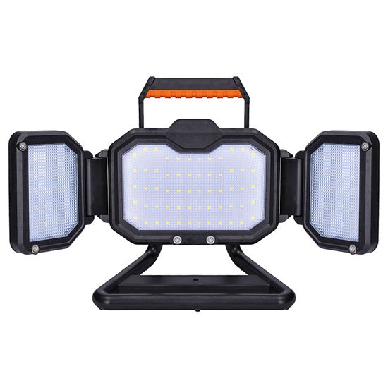 SOLIGHT WM-50W-RE aku LED reflektor 50W, 5000lm, otvírací, přenosný, nabíjecí Obrázek