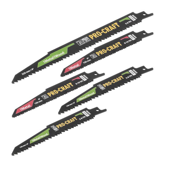 PROCRAFT SB5 sada pilových plátků do pily ocasky