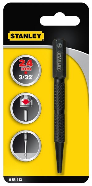 STANLEY 0-58-113 průbojníků  s vroubkovaným povrchem 2,4x101mm Obrázek