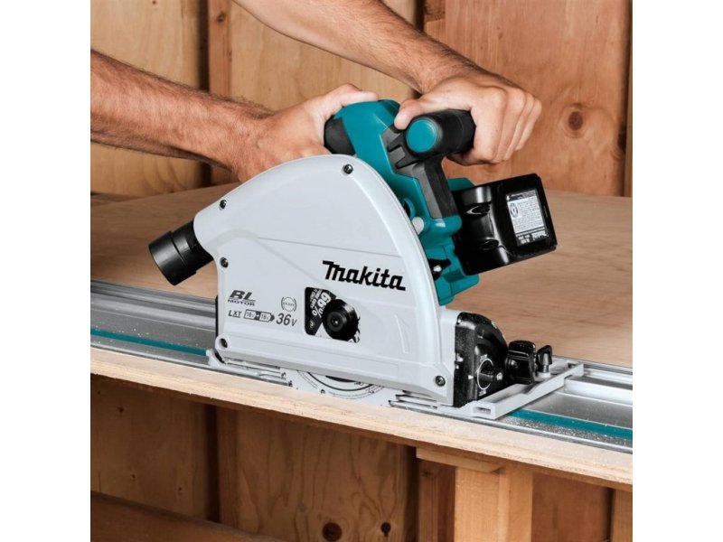 MAKITA DSP600ZJ bezuhlíková aku ponorná pila 165mm LiIon LXT 2x18V v kufru, bez aku Obrázek