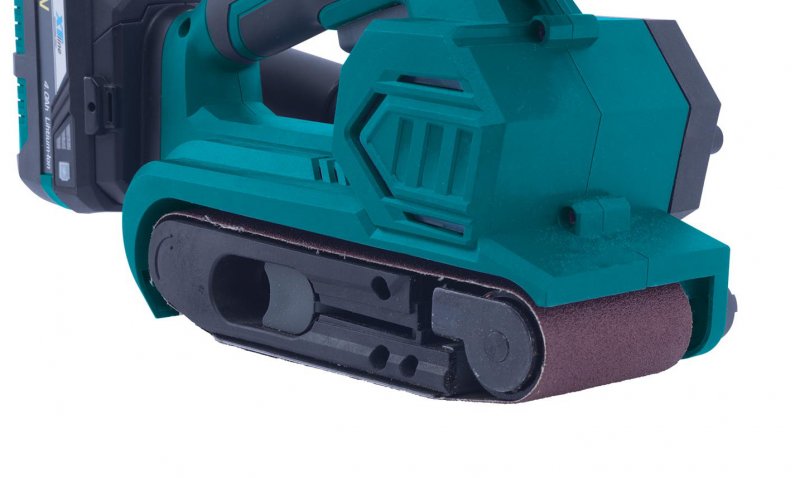 XTline XT102755-1B5B aku pásová bruska 75x457mm LiIon 18V 5Ah, nabíječka, kufr Obrázek