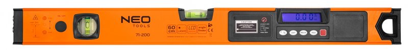 NEO TOOLS 71-200 digitální laserová vodováha 60cm se sklonoměrem Obrázek