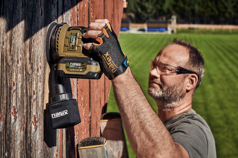 NAREX CBE 125-3 Basic Box (verze bez aku) aku excentrická bruska 20V Obrázek