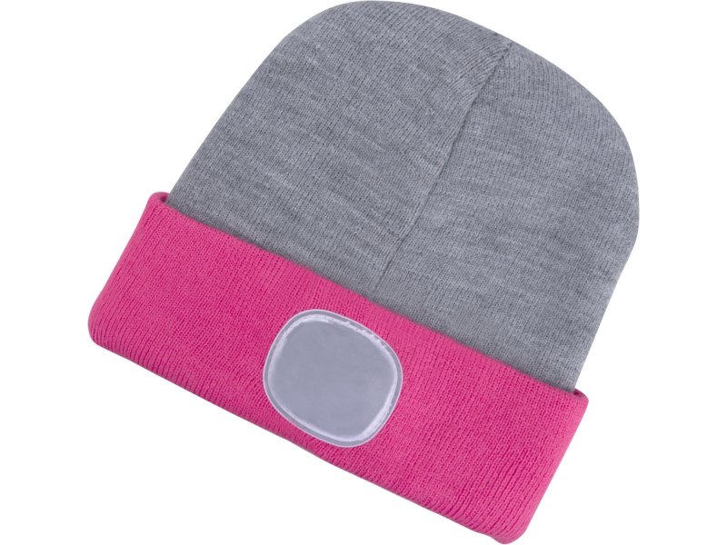 EXTOL LIGHT 43197 čepice s čelovkou 45lm nabíjecí USB univerzální velikost ŠEDÁ/RŮŽOVÁ Obrázek