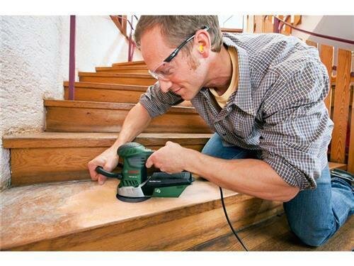 BOSCH PEX 400 AE 125mm excentrická bruska s regulací a přední nastavitelnou rukojetí Obrázek