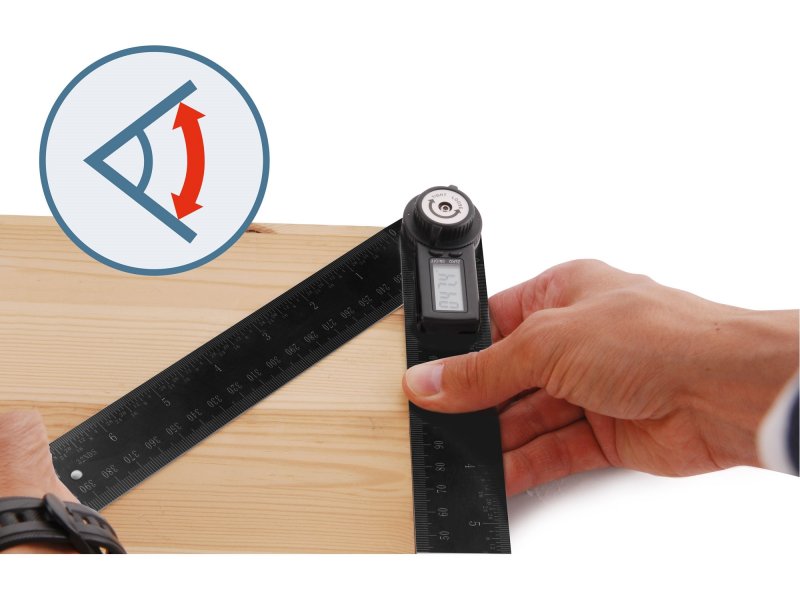 EXTOL PREMIUM úhloměr digitální 200mm 8823510 Obrázek