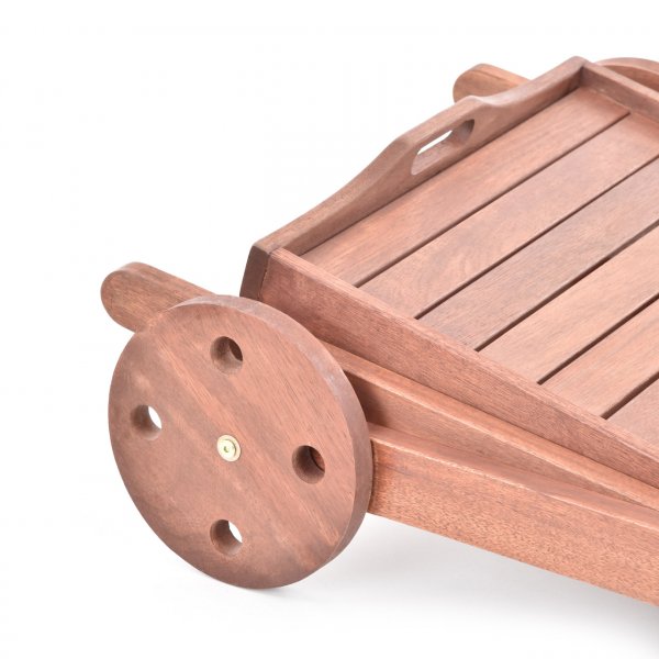 HECHT SERVING servírovací stolek dřevěný Meranti Obrázek