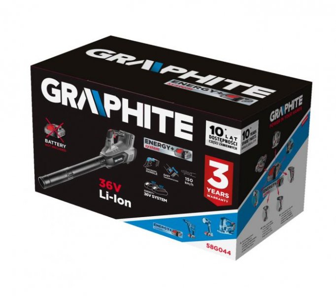 GRAPHITE ENERGY+ 58G044 aku fukar 2x18V LiIon, bez baterie Obrázek