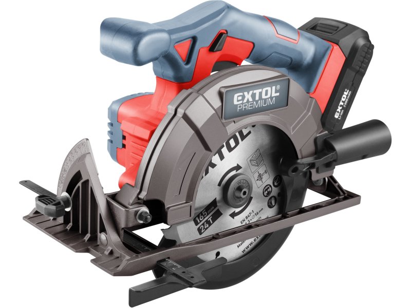 EXTOL PREMIUM 8891822 aku pila kotoučová SHARE20V, 165mm, 20V LiIon, 2Ah