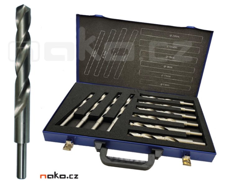 PTG 3331495110 sada vrtáků se zúženou stopkou 14-20mm RATIOLINE HSS-GK 10 dílů Obrázek