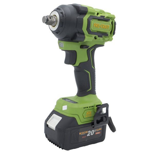 PROCRAFT PWA18 aku rázový utahovák bezuhlíkový 1/2" 550Nm LiIon 20V, bez aku Obrázek