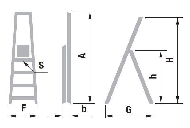 ALVE 1914 schůdky EUROSTYL 1x4 stupňů Obrázek