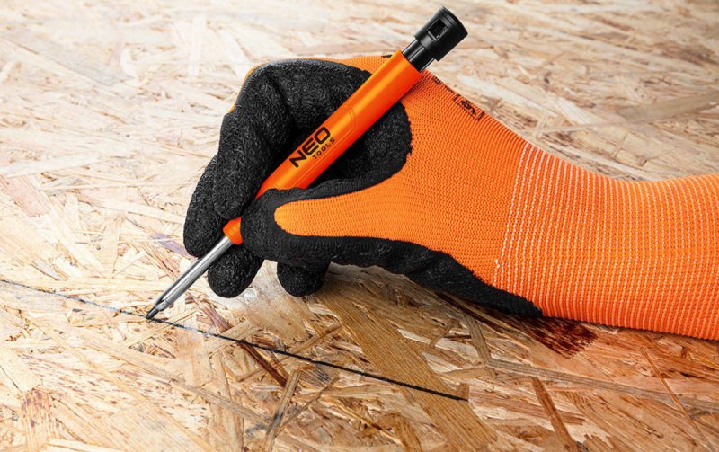 NEO TOOLS 13-816 tužka stolařská 165mm vysouvací + držák a 12ks tuh Obrázek