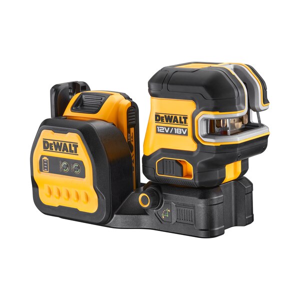 DeWALT DCE825D1G18 křížový laser s pěti bodovými paprsky zelený 12/18V 1x18V/2,0Ah v Tstak Obrázek