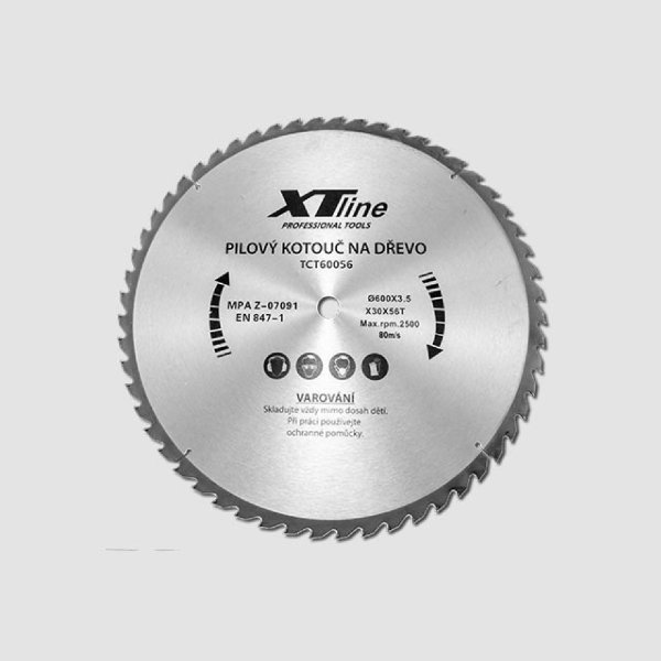 XTline TCT50060 vidiový pilový kotouč s SK plátky 500x3,0x30 mm, 60 zubů