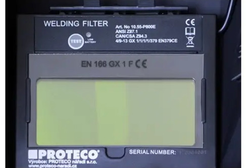PROTECO P800E-F svářecí samostmívací kukla s motivem PLAMENY