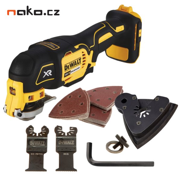DeWALT DCS355N aku 18V bezuhlíková oscilační multi bruska XR bez aku