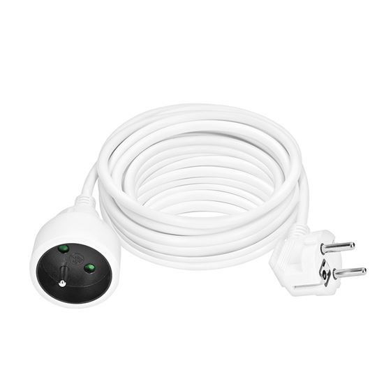 SOLIGHT PS06 prodlužovací kabel - spojka, 1 zásuvka, 10m, 3 x 1,5mm2, bílá Obrázek