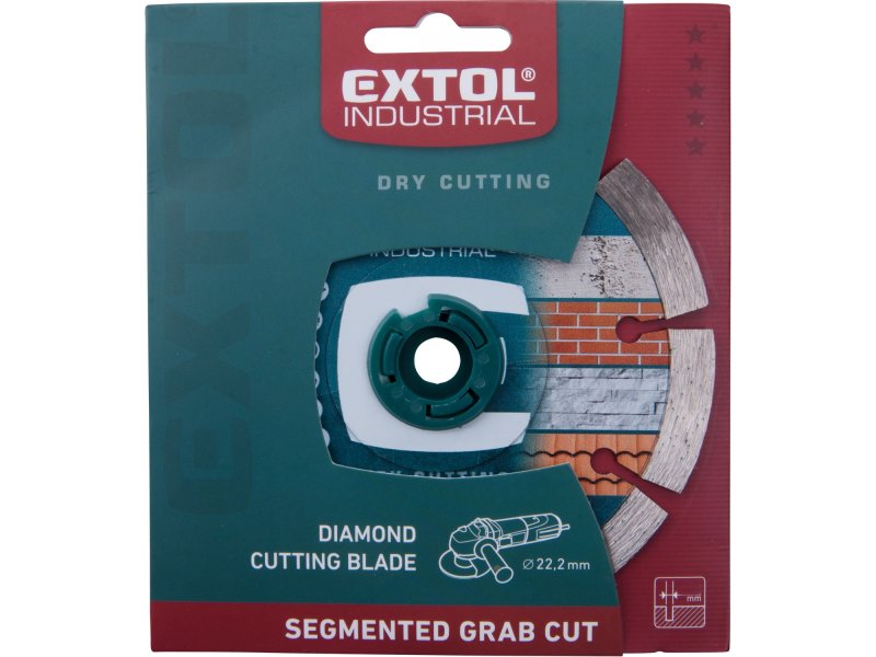 EXTOL INDUSTRIAL 8703033 kotouč diamantový řezný segmentový Grab Cut, 150x22,2mm Obrázek