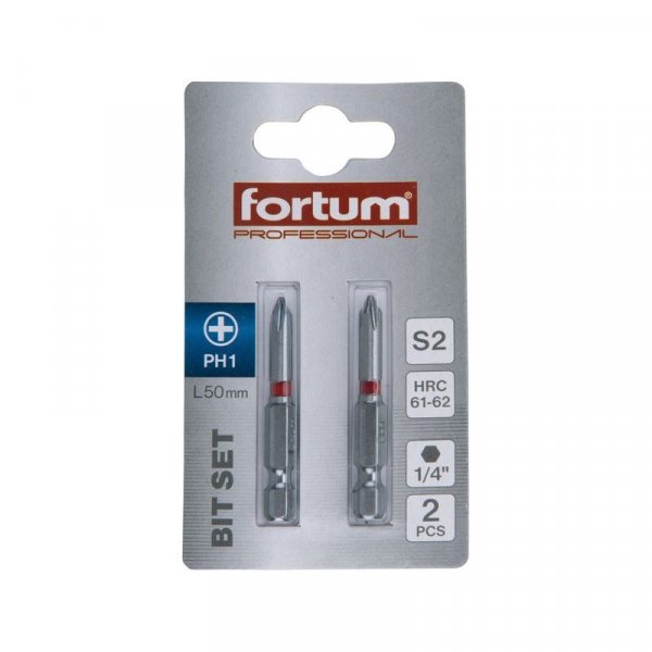 FORTUM-KITO bit PH1x50mm, S2 4741211 - 2ks