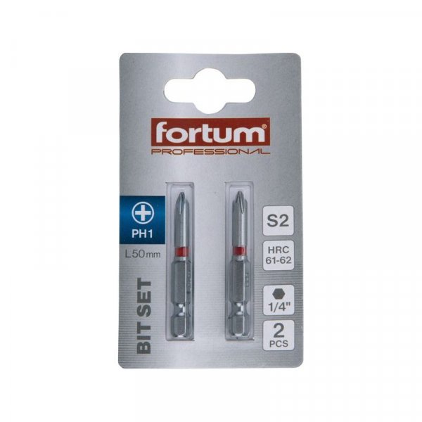 FORTUM-KITO bit PH1x50mm, S2 4741211 - 2ks Obrázek