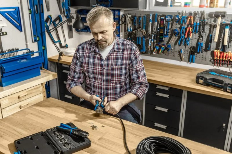 HOGERT HT1P176 kleště lisovací ráčnové s výměnnými čelistmi Obrázek