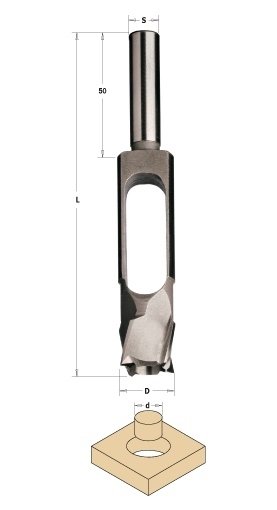 CMT C52915031 zátkovník - D27 d15 L140 S=13x50 Z4 P Obrázek