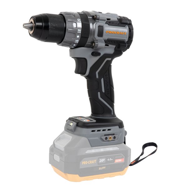 PROCRAFT Industrial CD20ABB příklepová bezuhlíková aku vrtačka LiIon 20V bez aku Obrázek