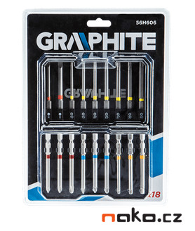 GRAPHITE 56H606 sada bitů 75mm PH, PZ, PL, TRX, Imbus - 18ks Obrázek