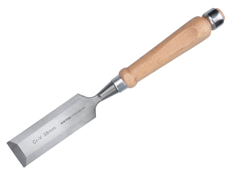 EXTOL PREMIUM 8812338 dláto 38mm s kvalitní bukovou rukojetí, délka 280mm, CrV Obrázek