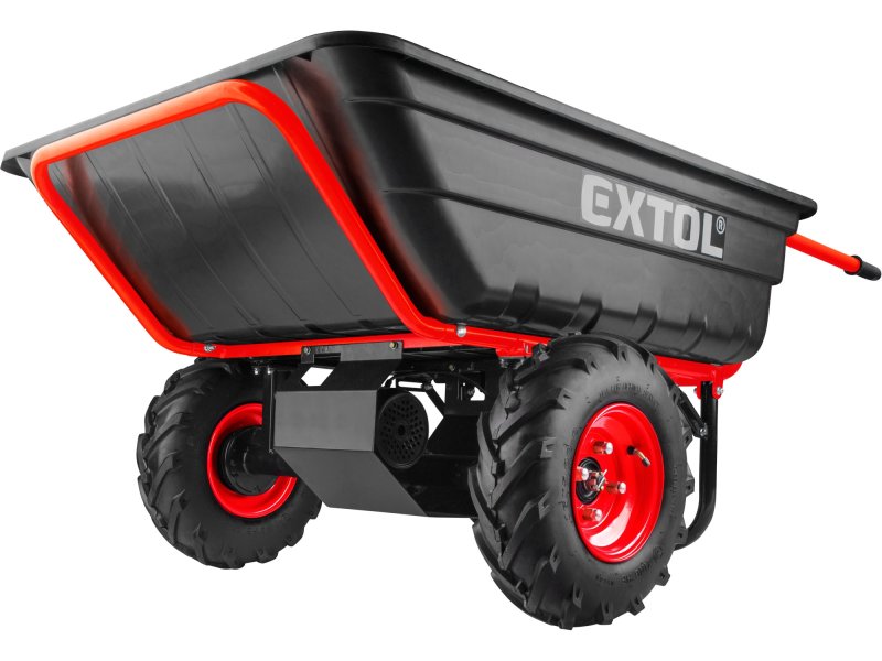 EXTOL PREMIUM 8891592 aku dvoukolák nákladní s převodovkou 300 lit. 300kg, 40V LiIon 6Ah Obrázek