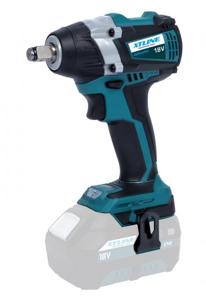 XTline XT102830 aku rázový utahovák na hlavice 1/2" bezuhlíkový 18V, bez aku