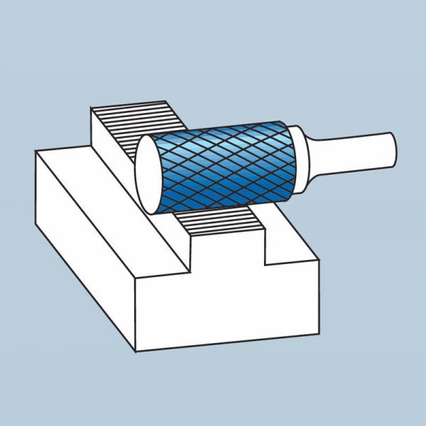 RHODIUS válcová tvrdokovová fréza HF A 9,6x19,0x6,0x64 Z7 ALPHA 304378 Obrázek