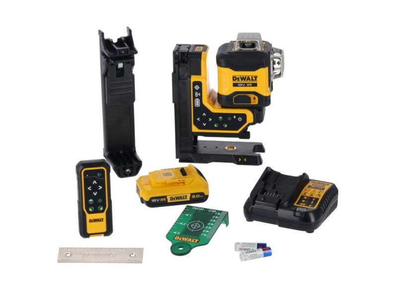 DeWALT DCLE34035D1 (1x2Ah) 3x360 zelený čárový laser s dálkovým ovládáním Obrázek