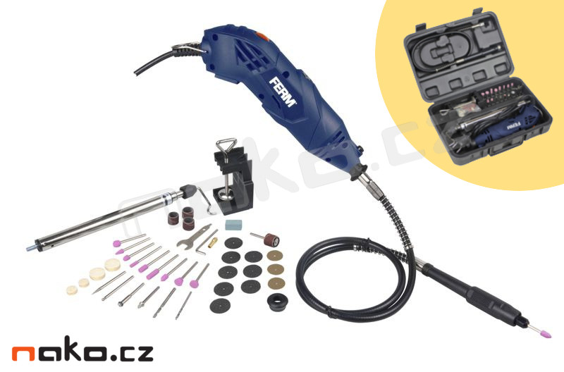 FERM CTM1017 modelářská přímá bruska | Set