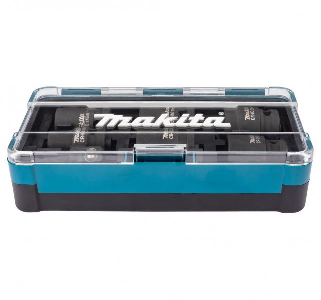 MAKITA E-16592 sada průmyslových rázových hlavic 1/2´´ 7ks square drive Impact BLACK Obrázek