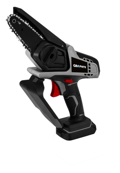 GRAPHITE ENERGY+ 58GE116 jednoruční mini aku řetězová pila 13cm 18V LiIon bez aku Obrázek