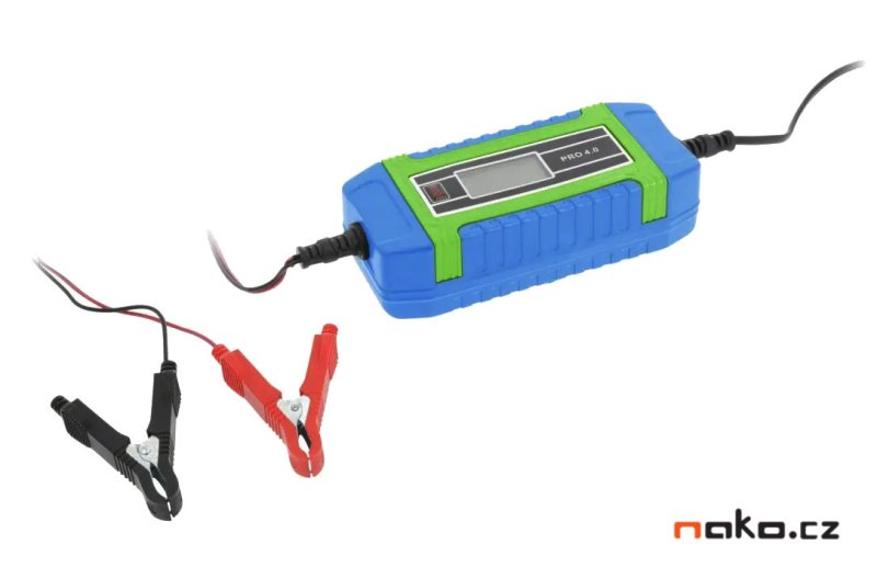 HOGERT HT8G610 elektronická nabíječka autobaterií 6/12V 4A Obrázek