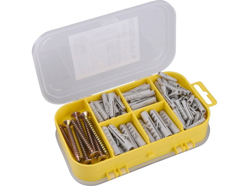 EXTOL CRAFT 1445 sada vrutů a hmoždinek, 170ks Obrázek