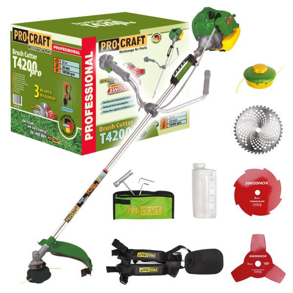 PROCRAFT T4200 Pro benzínový motorový křovinořez