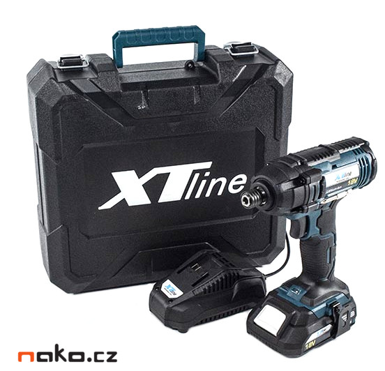 XTline XT102760 aku rázový utahovák 1/4" 18V LiIon 1x2Ah Obrázek