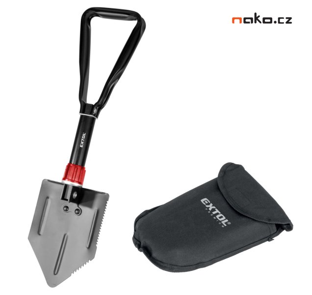 EXTOL PREMIUM 8877031 skládací lopatka, motyčka 57x15cm