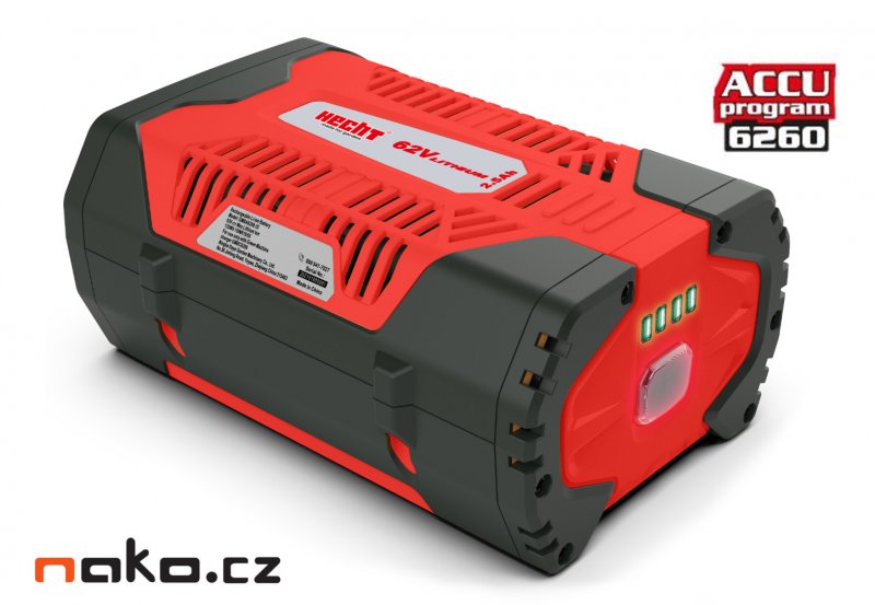 HECHT 006225B akumulátor 62V 2,5Ah LiIon ACCU program 6260, ORIGINÁL Obrázek