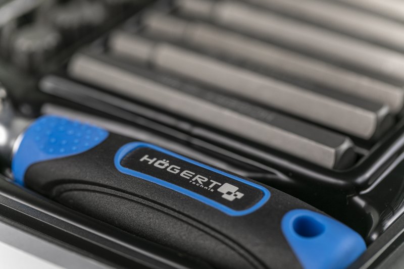 HOGERT HT1R466 sada bitů 10mm TRX, XZN, IMBUS, PH s ráčnou 37 ks Obrázek